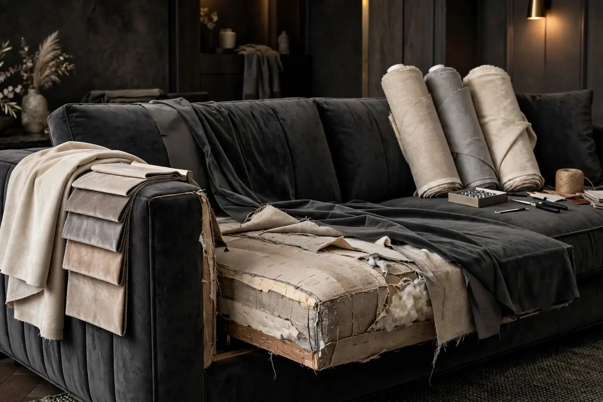 Sofa reupholstering and fabric changing service in Delhi